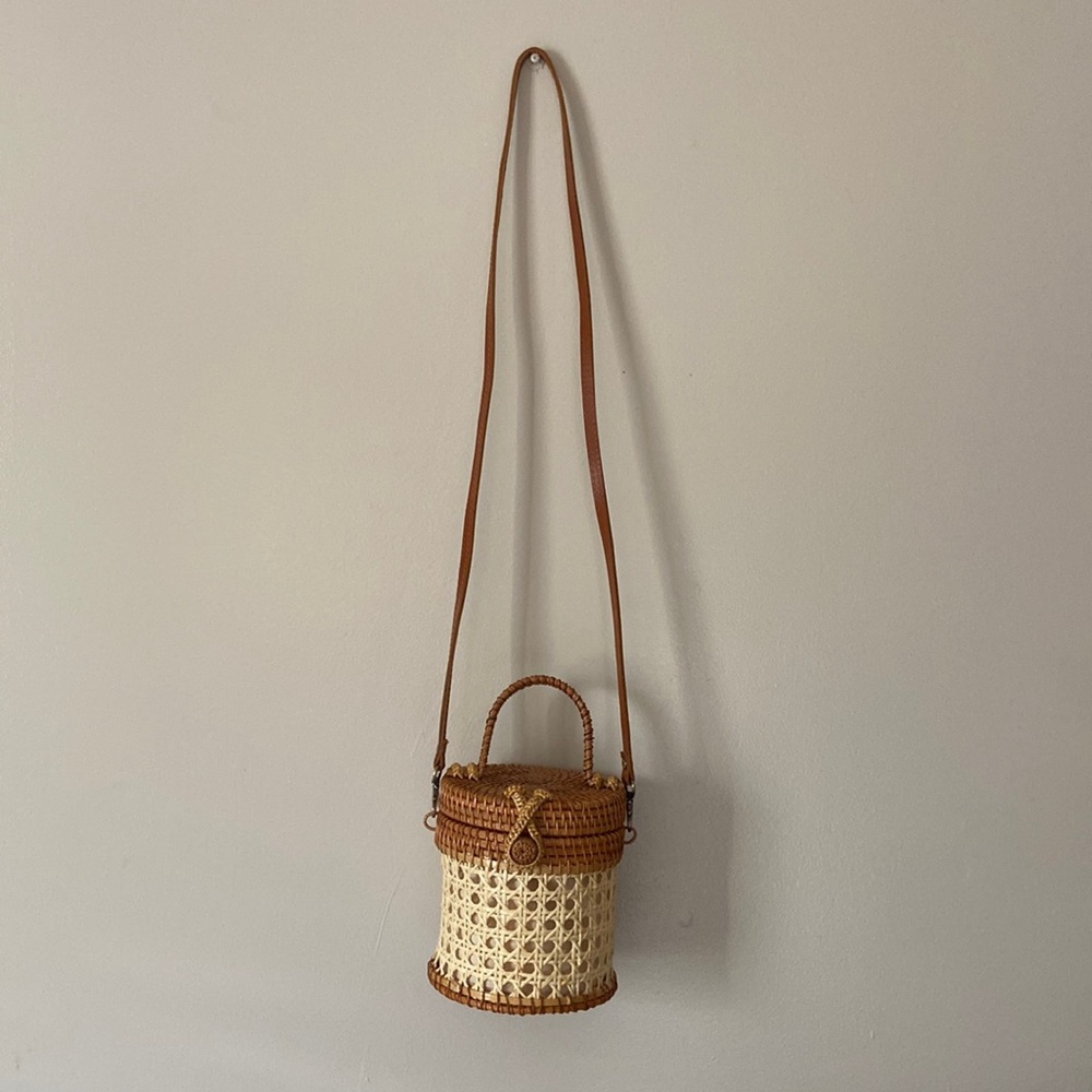 Boho Cottage Core Basket Purse
